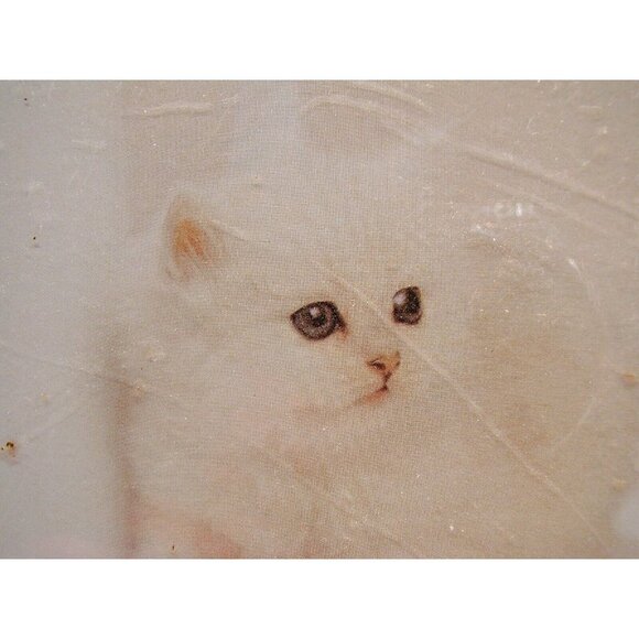 Vintage Kittens and Coffee Picture Wall Hanging 9x12" Sealed Never Used Cat Deco - Picture 6 of 11